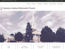 Tablet Screenshot of clarkstonumc.org